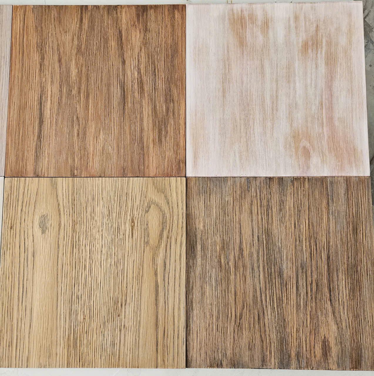 Vân gỗ hiện rõ dưới màu — Grain stays visible through the tint
