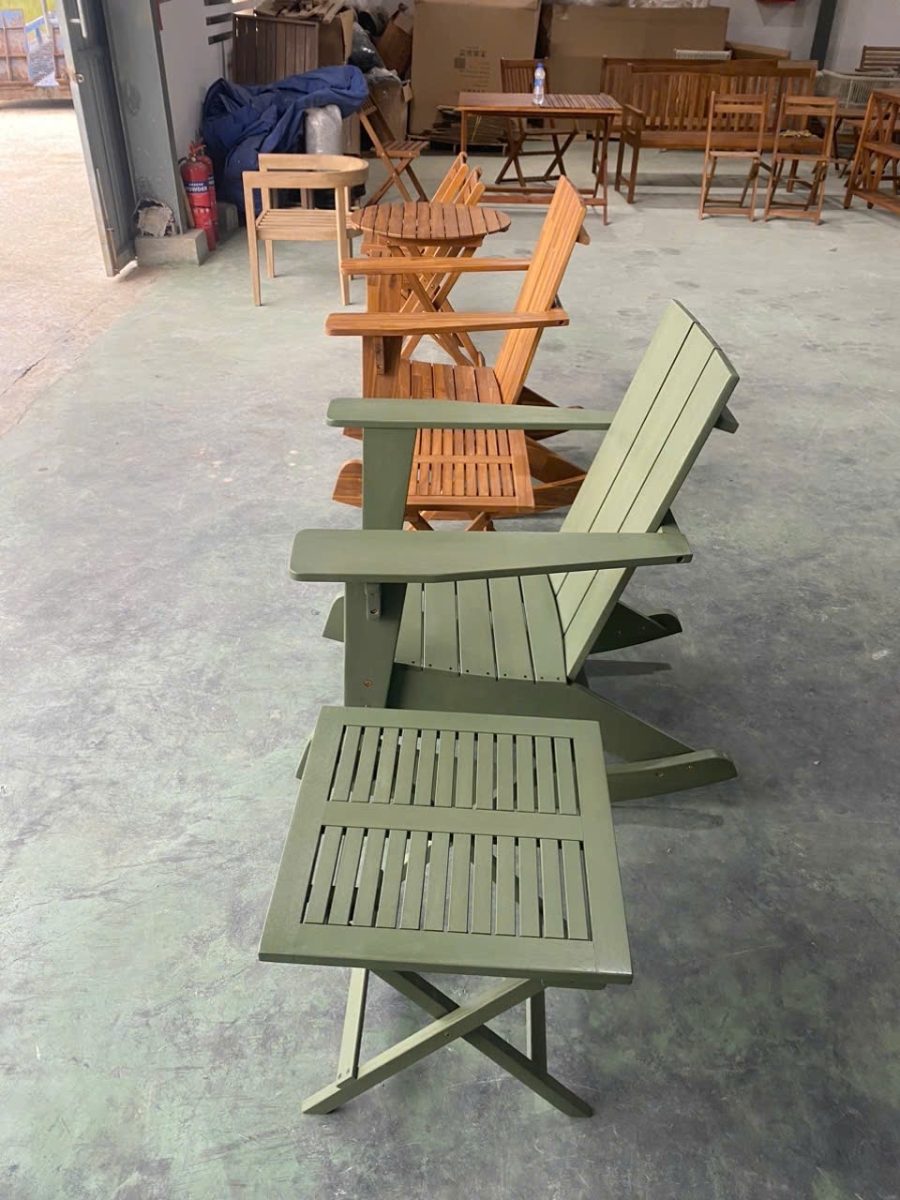 Ghế sân vườn hoàn thiện W5400F — Garden chairs finished with W5400F